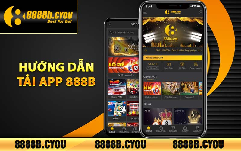 Hướng dẫn tải app 888B